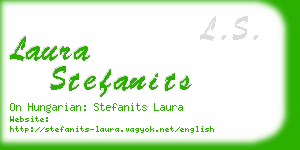 laura stefanits business card